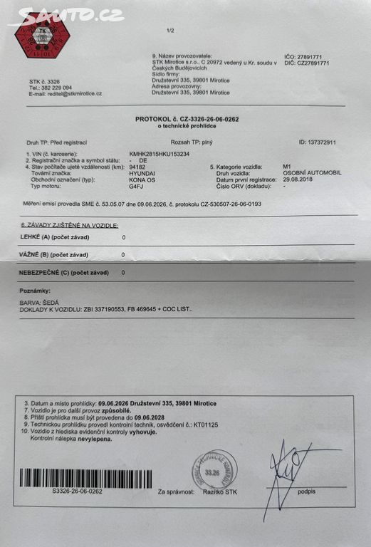 Hyundai Kona, 1.6 T-GDI 130 kW 4x4 1.majitel