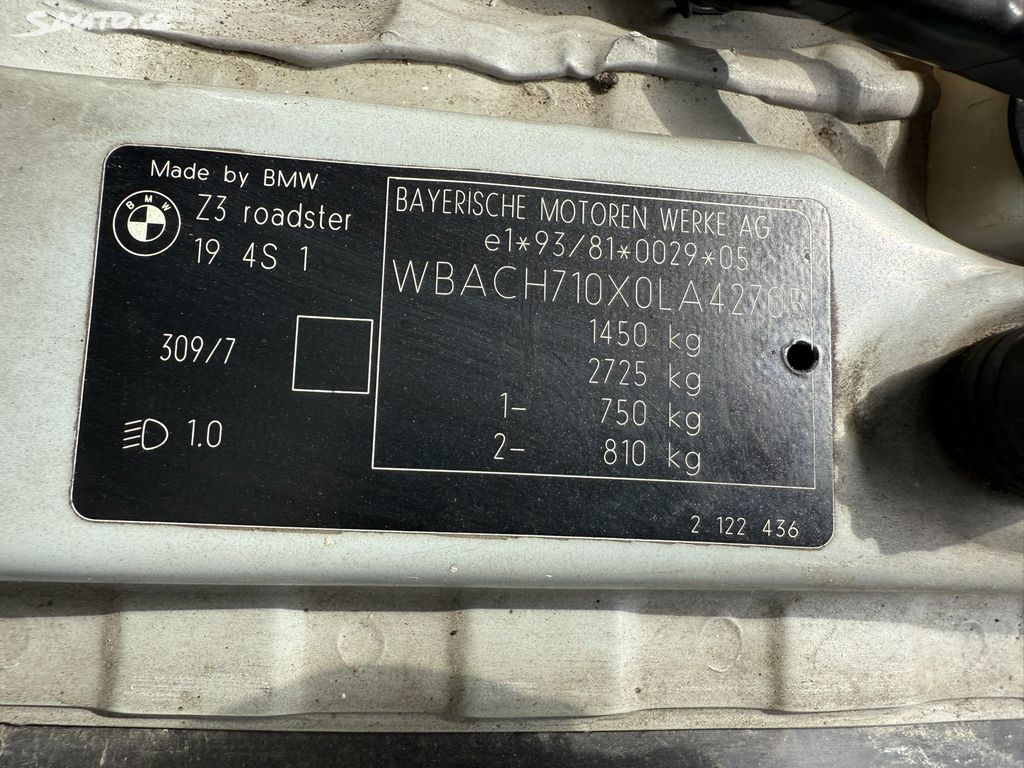 BMW Z3, 1.9i 103 kW