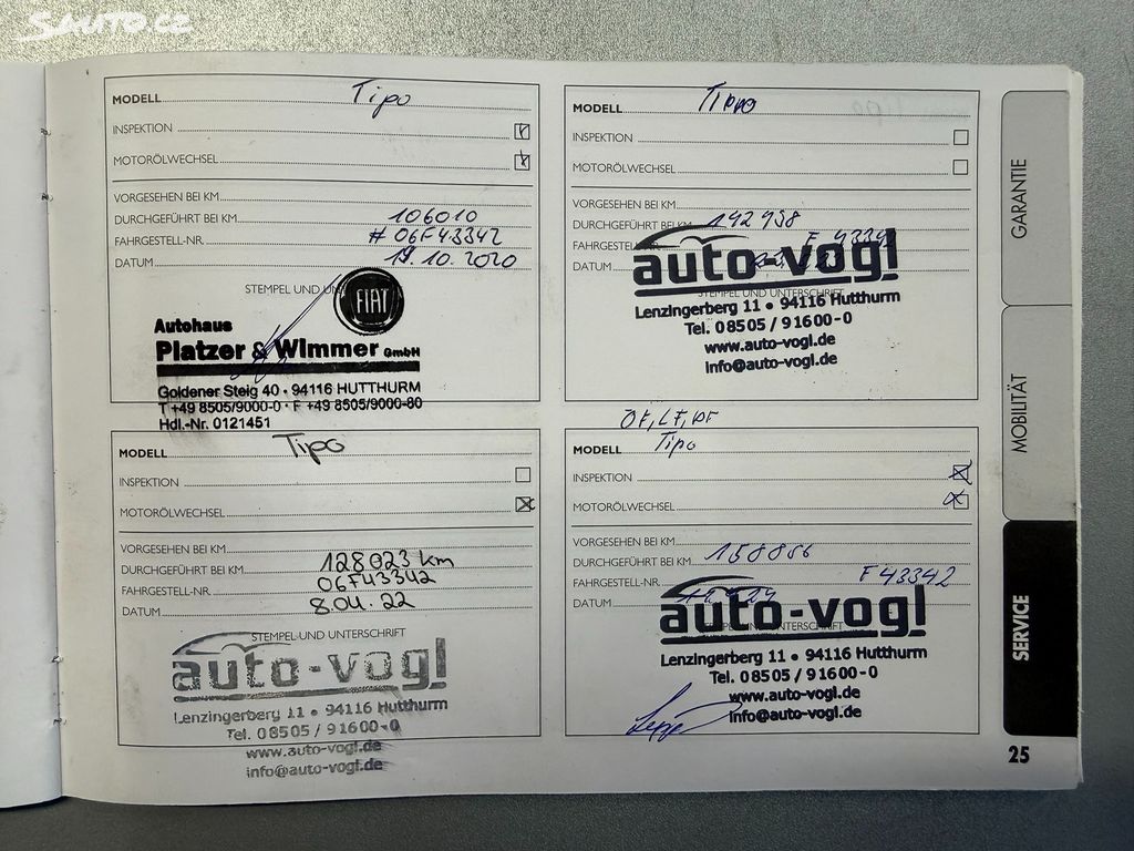 Fiat Tipo, 1.4 T-JET 88 kW LOUNGE 1.maj.