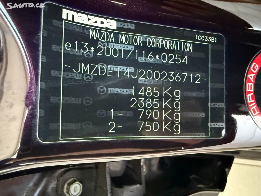 Mazda 2, 1.4 63 kW 1.majitel