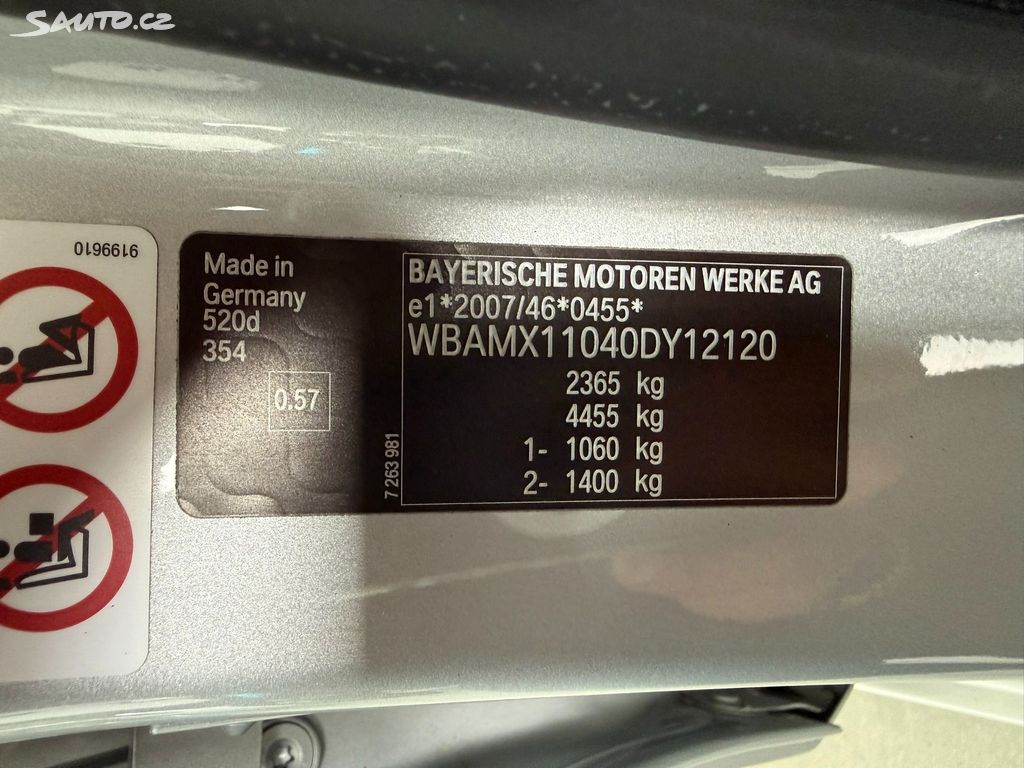 BMW Řada 5, 520d  2.0 135 kW Touring F11 BMW Řada 5, 520d  2.0 135 kW Touring F11