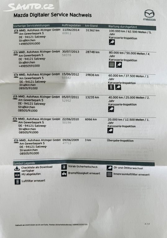 Mazda 2, 1.4 63 kW 1.majitel