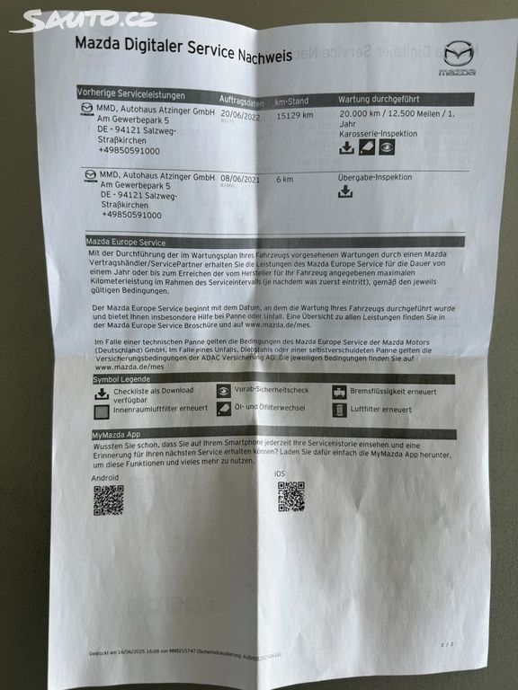 Mazda 3, SkyActiv-G 2.0 110kW 1.maj.DPH