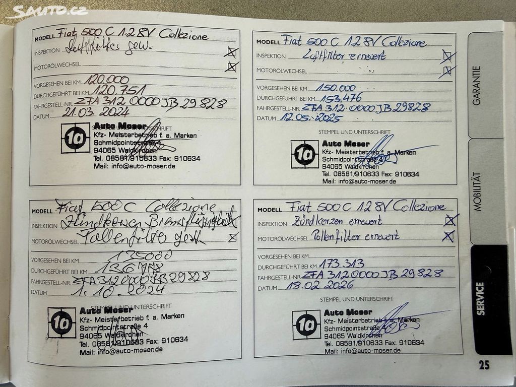 Fiat 500C, Collezione 1.2 51 kW 1.maj.DPH