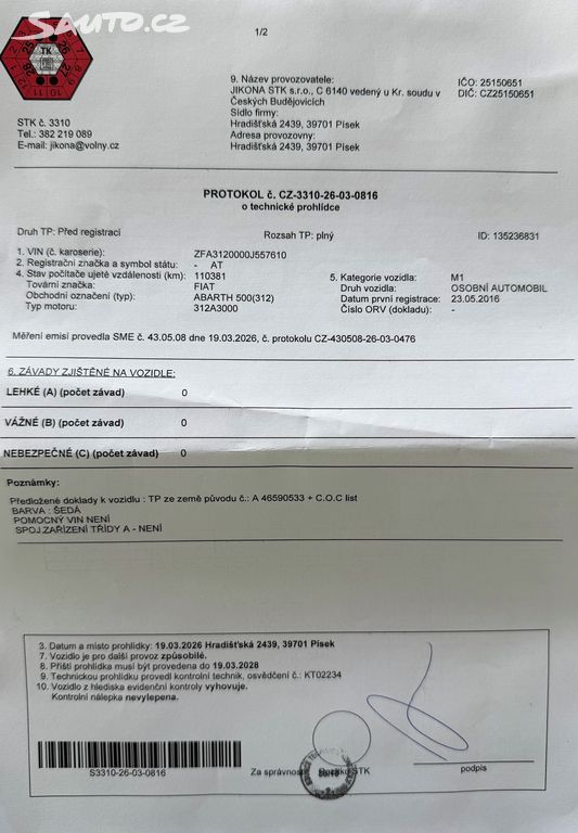 Abarth 595 C, 1.4 103 kW