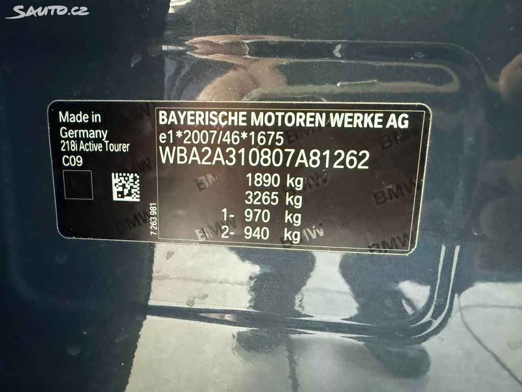 BMW Řada 2, 218i Active Tourer Sport Line