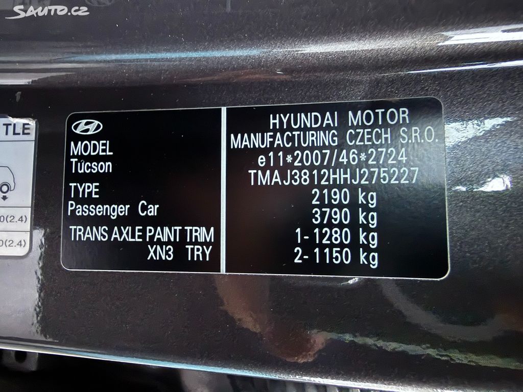 Hyundai Tucson, 1.6 T-GDI 4x4 AT 1.majitel