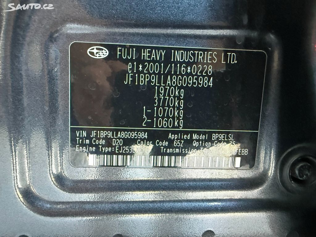 Subaru Outback, 2.5i 127 kW 4x4